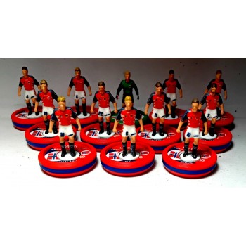 Subbuteo Andrew Table Soccer Norway  1994 World Cup Team on WSB Professional bases 